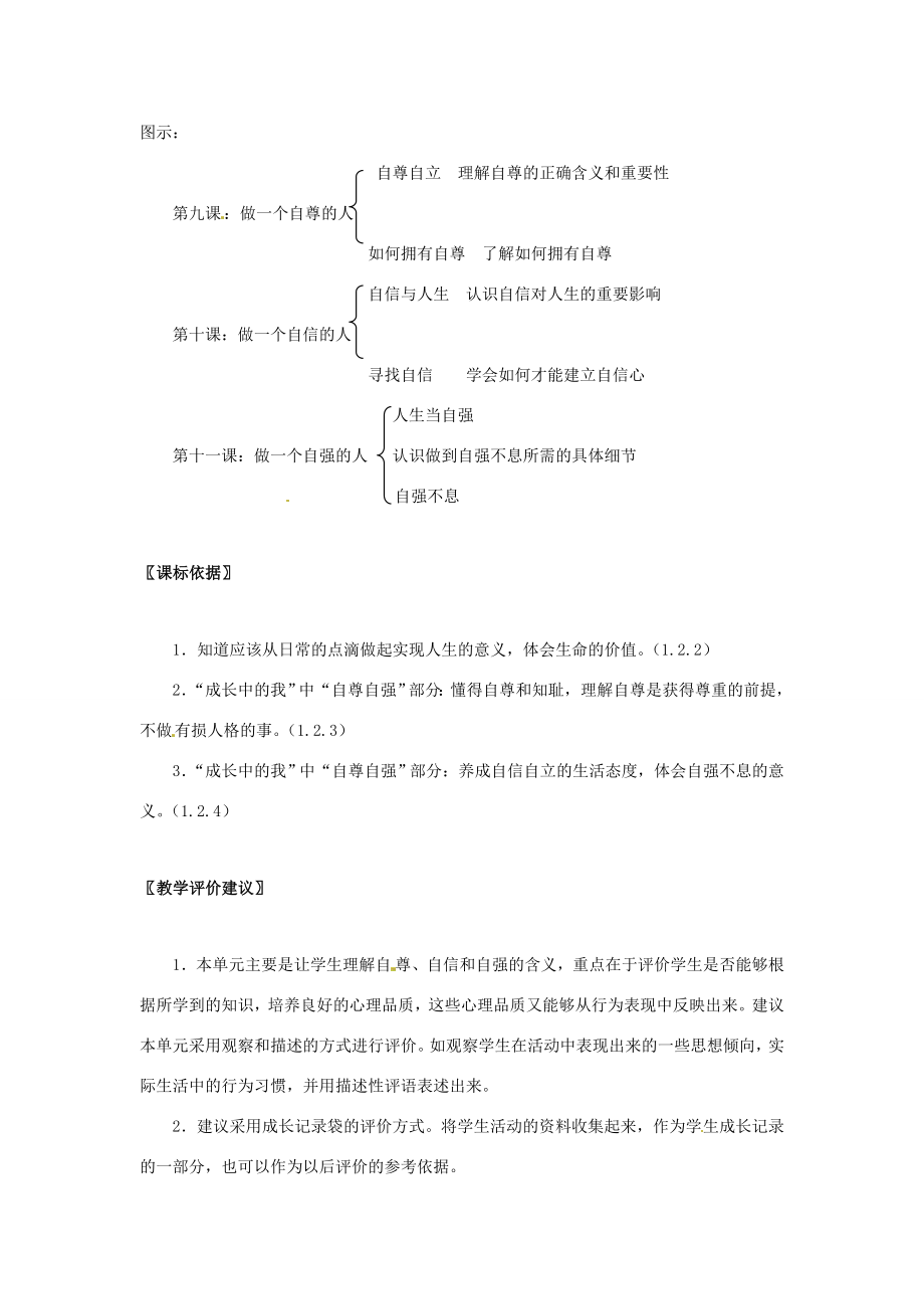 七年级政治第四单元少年当自强（教案）华东师大版.doc