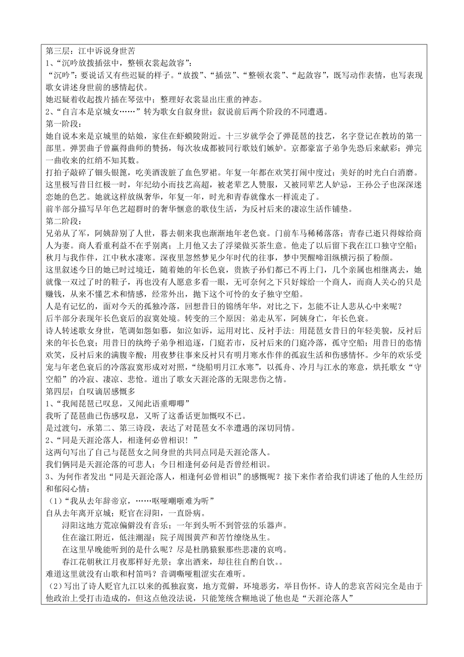 《琵琶行》优质公开课教学设计教案.doc