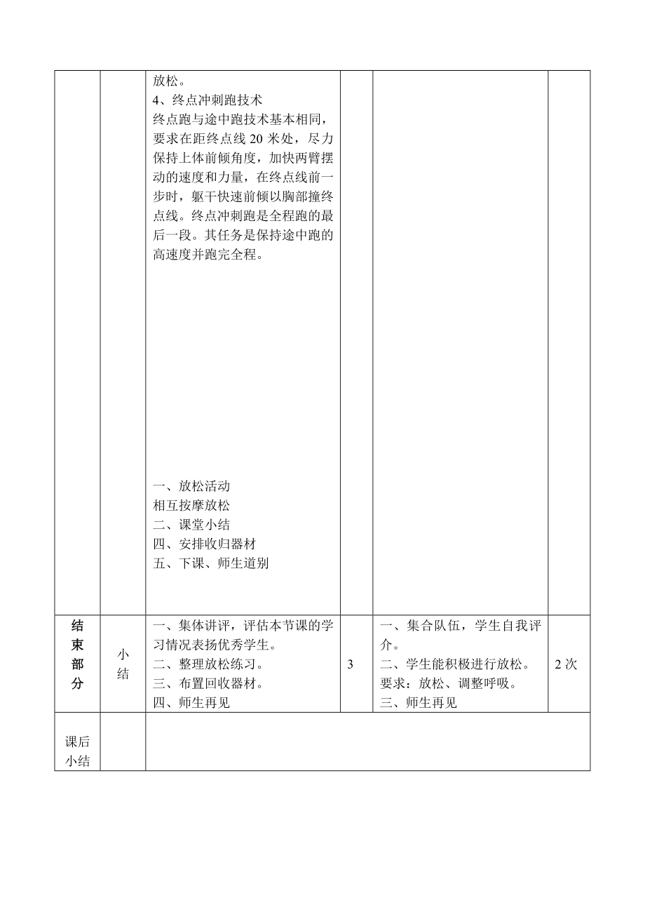 100米短跑教案.doc