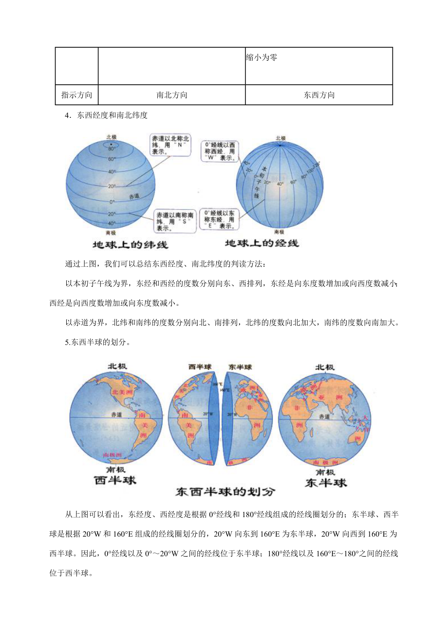 七年级地理上册11《地球和地球仪》教案+同步测评人教新课标版.doc