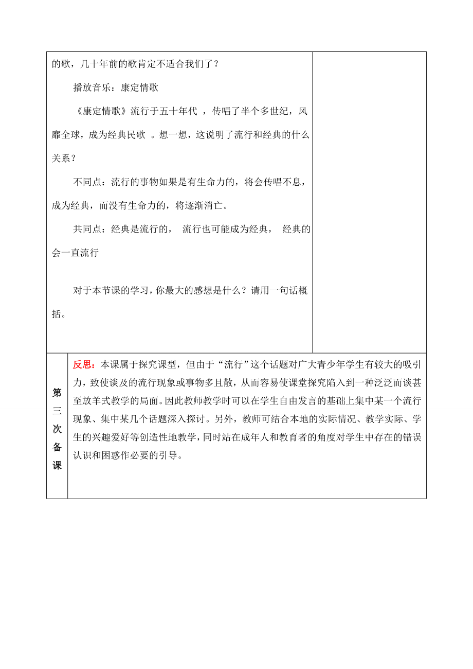 七年级历史与社会综合探究七实话实说话流行教案人教新课标版.doc