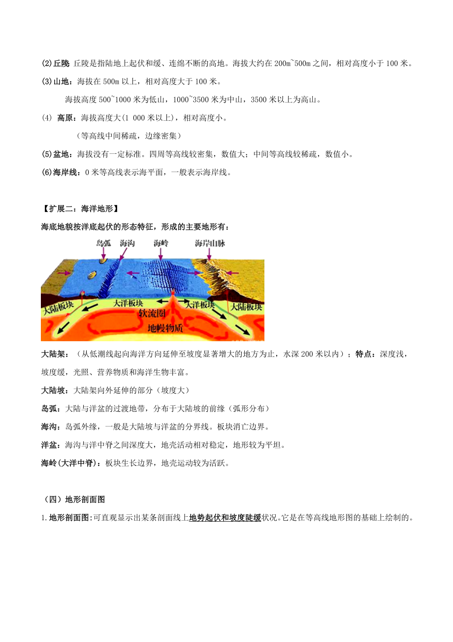 年高考地理一轮复习专题1.1地图和等高线地形图教案（含解析）.doc