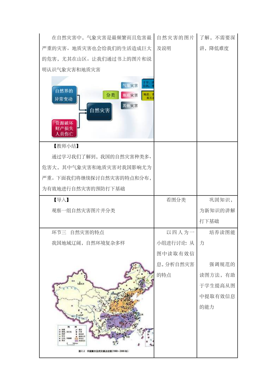 【人教版】地理8年级上册2.4《自然灾害》教案3.doc