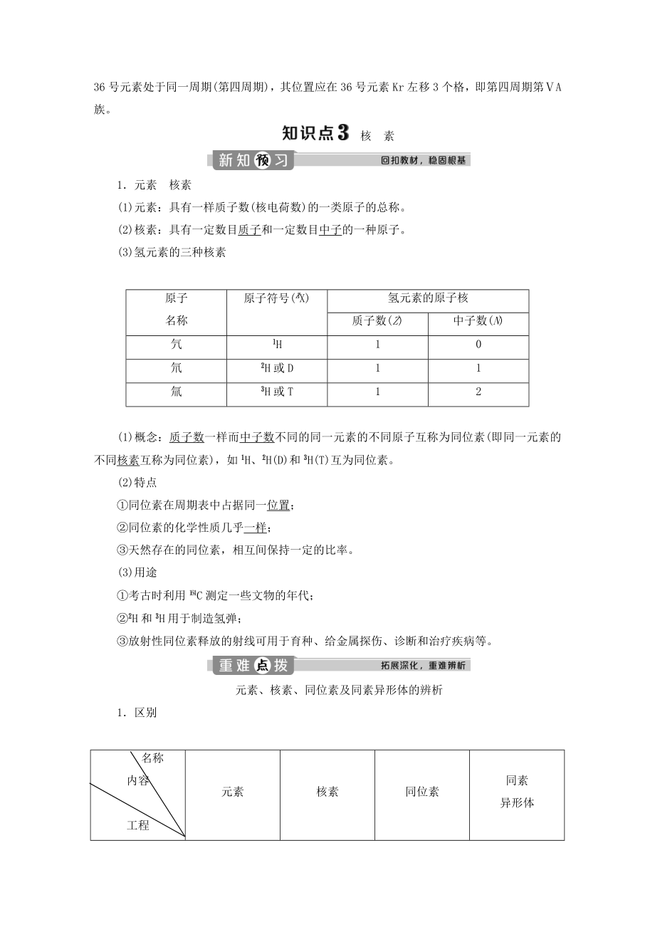 _2022新教材高中化学4.1第1课时原子结构元素周期表核素教案新人教版必修第一册(2).doc