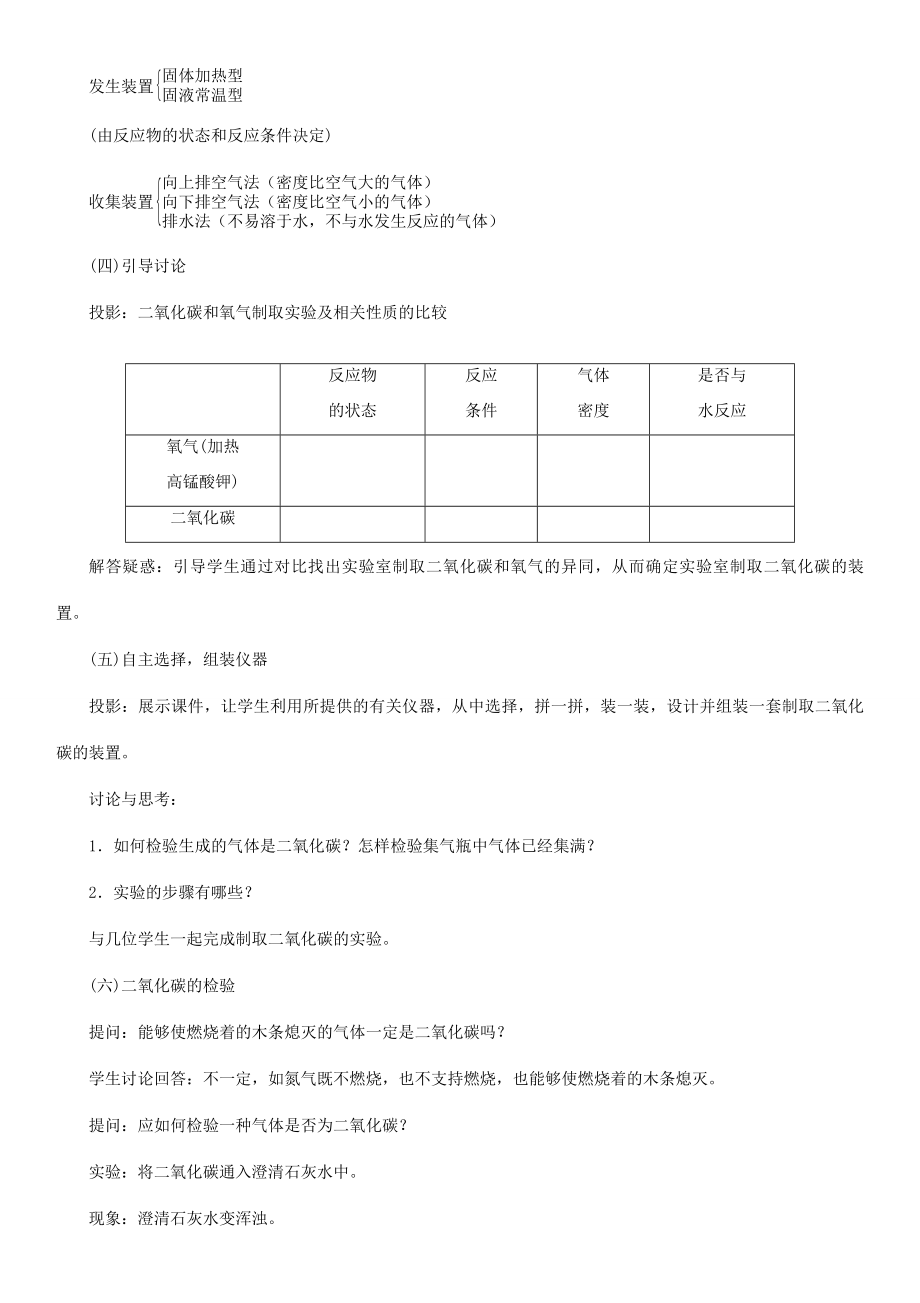 （遵义专版）秋九年级化学上册第2章身边的化学物质2.2奇妙的二氧化碳第2课时二氧化碳的实验室制法二氧化碳与人体健康教案沪教版沪教版初中九年级上册化学教案.doc