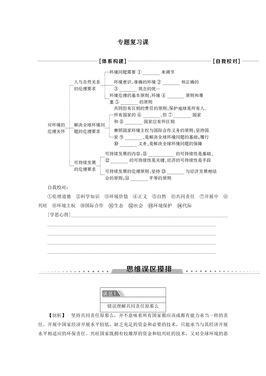 _2022高中政治专题5专题复习课教案新人教版选修6.doc