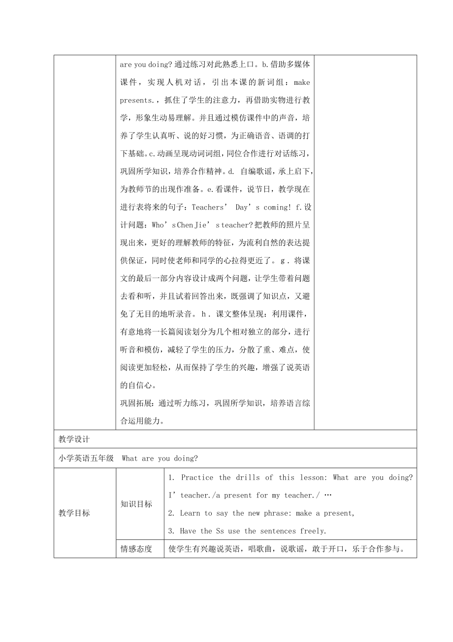 五年级英语下册Unit4(10)教案人教(PEP).doc