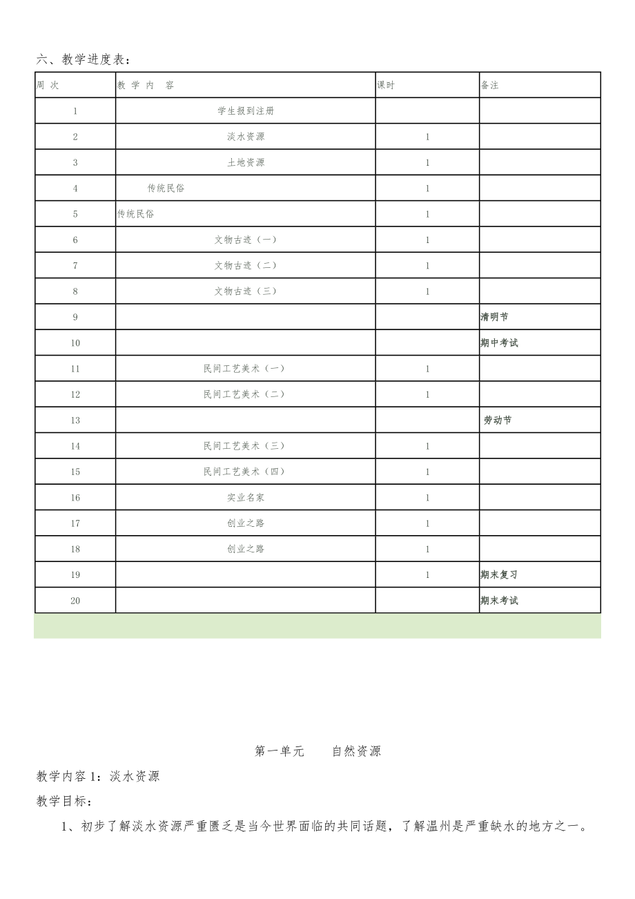 五年级话说温州教案.doc