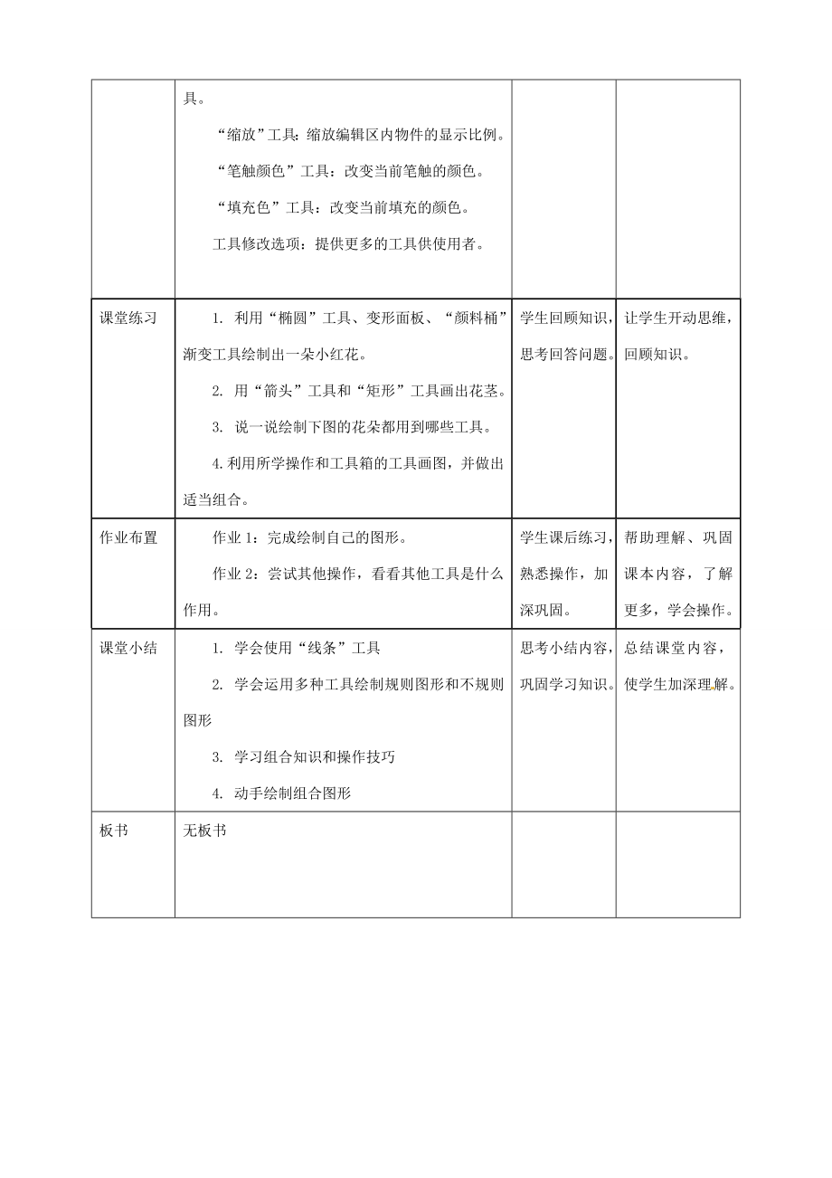 五年级信息技术上册第2课快乐绘图—绘图工具的使用教案粤教版粤教版小学五年级上册信息技术教案.doc