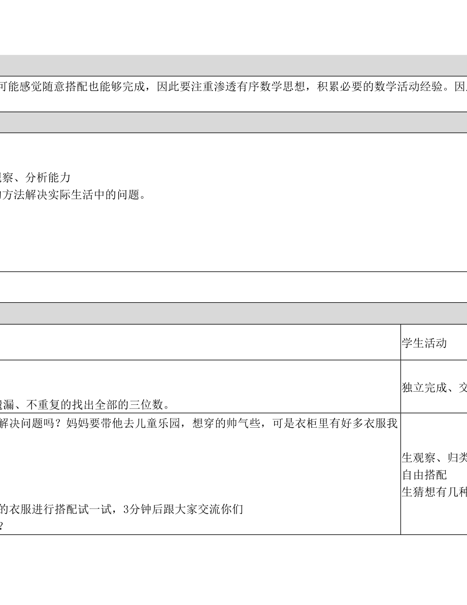 中小学教学设计方案模板.doc