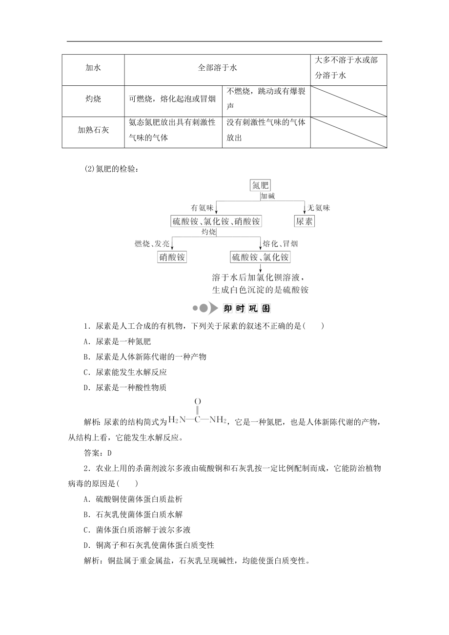 202X高中化学第四单元化学与技术的发展课题1化肥和农药教学案新人教版选修2.doc