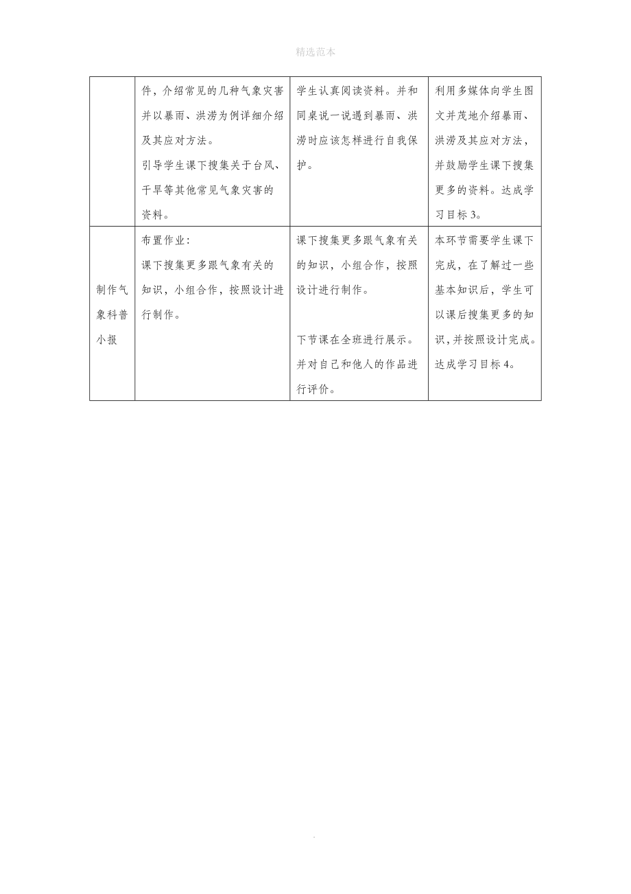 三年级科学上册第一单元小小气象员5制作《气象科普小报》教学设计大象版.docx