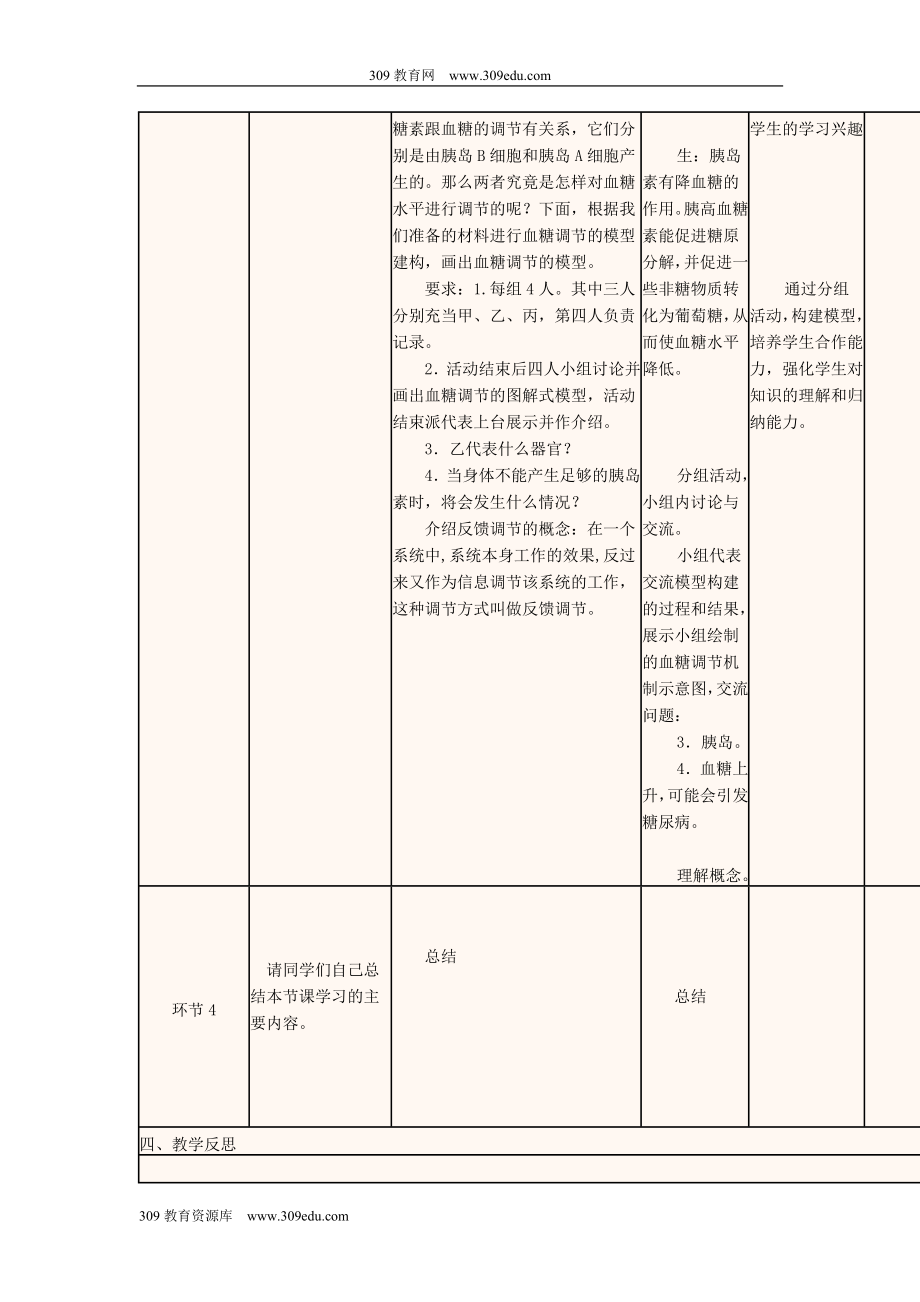 四川省宜宾市一中202X高中生物上学期第6周第2章第2节《通过激素的调节》教学设计新人教版必修3.doc