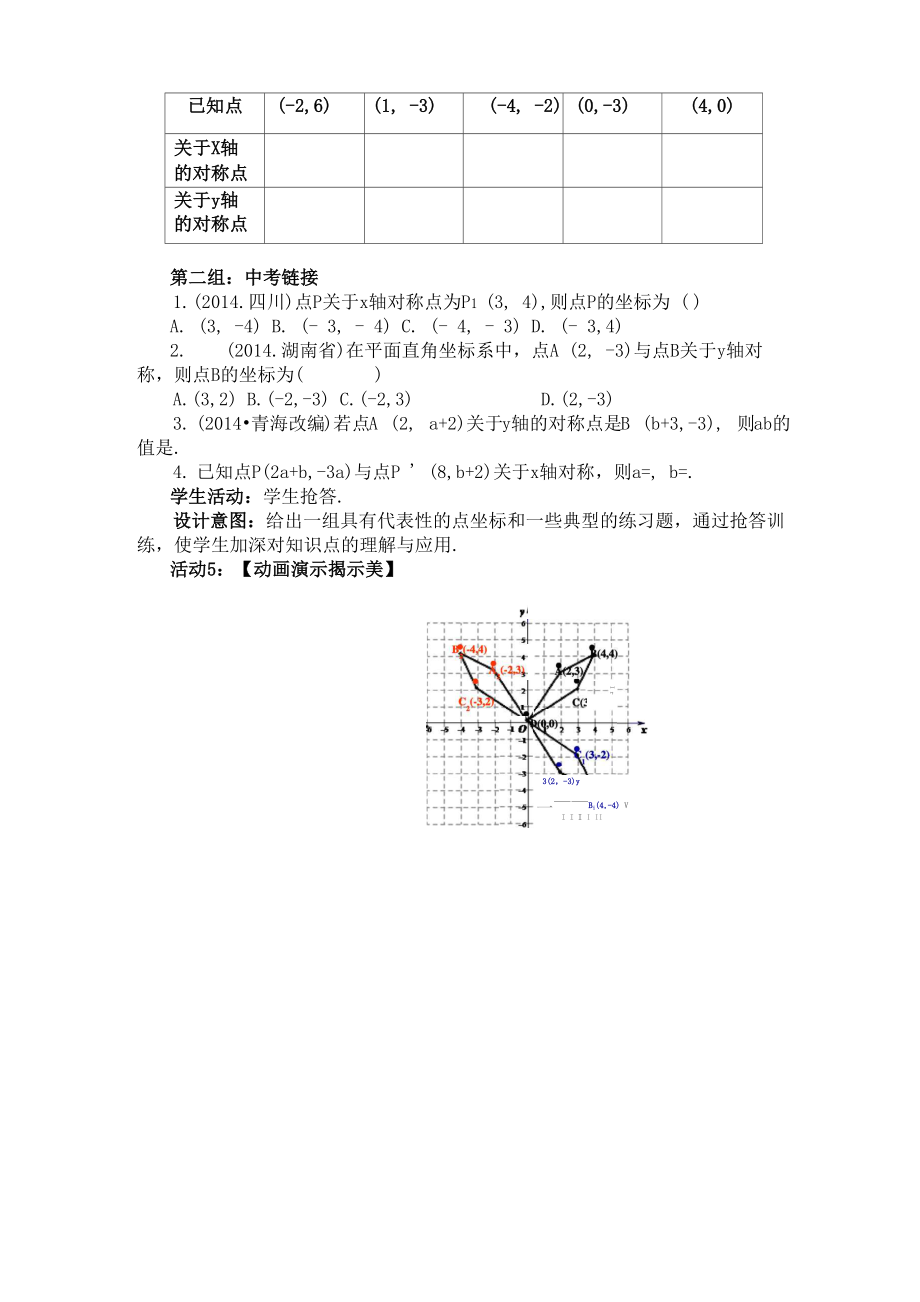 12用坐标表示轴对称教学设计.doc