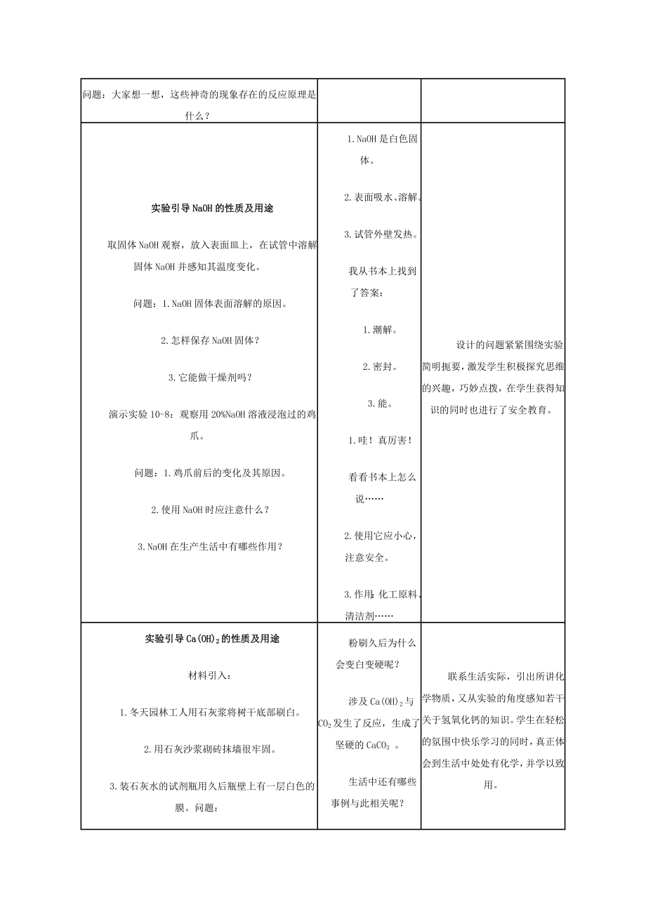 九年级化学10.1常见的酸和碱（第三课时）教案人教版.doc