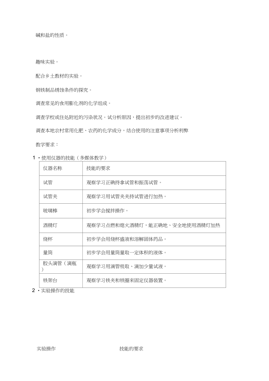 初中化学教学大纲(4).doc