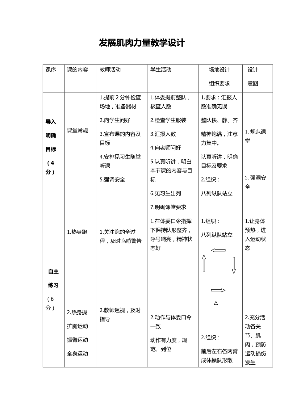 发展肌肉力量教学设计.doc