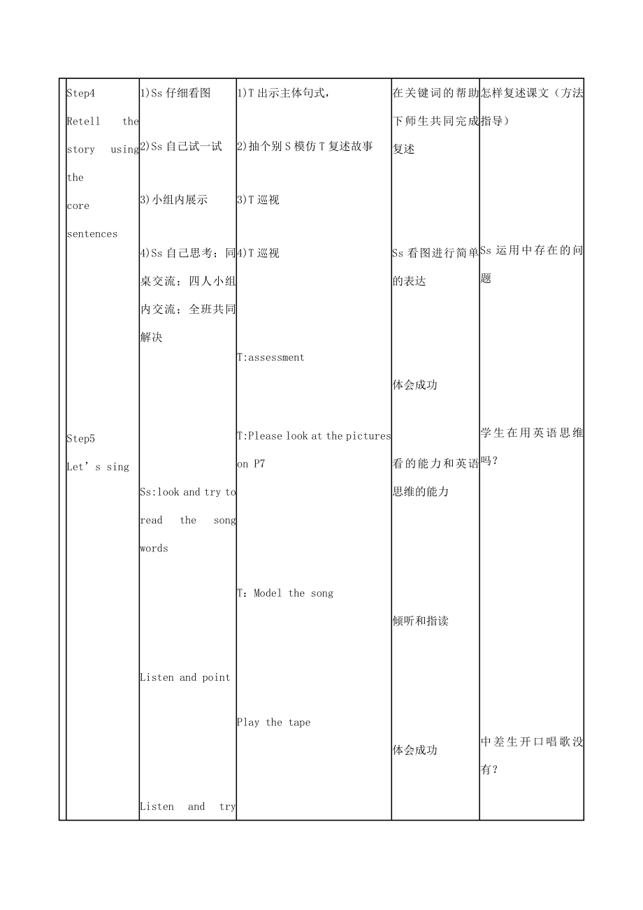 五年级英语上册Unit2mocky’sbadday（第3课时）教案北师大版北师大版小学五年级上册英语教案.doc