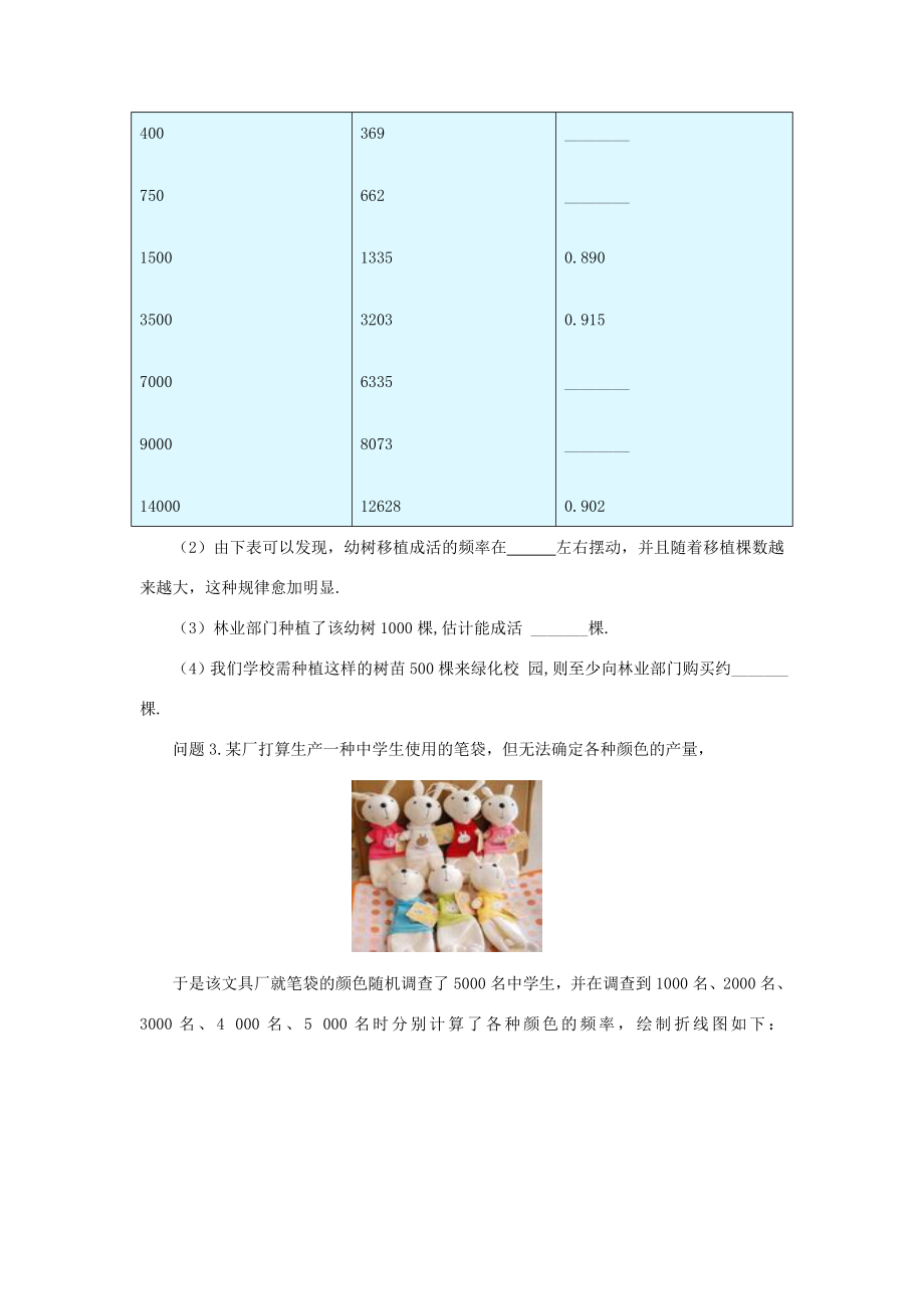 七年级数学下册6.2频率的稳定性（一）教学设计新版北师大版.doc