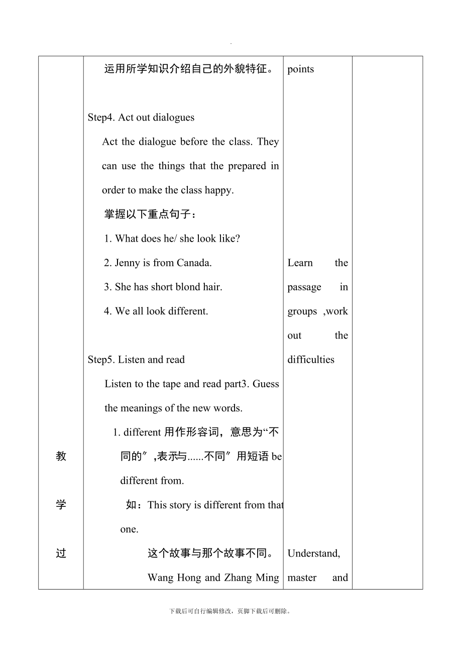 冀教版英语七年级上册lesson18教学设计.doc