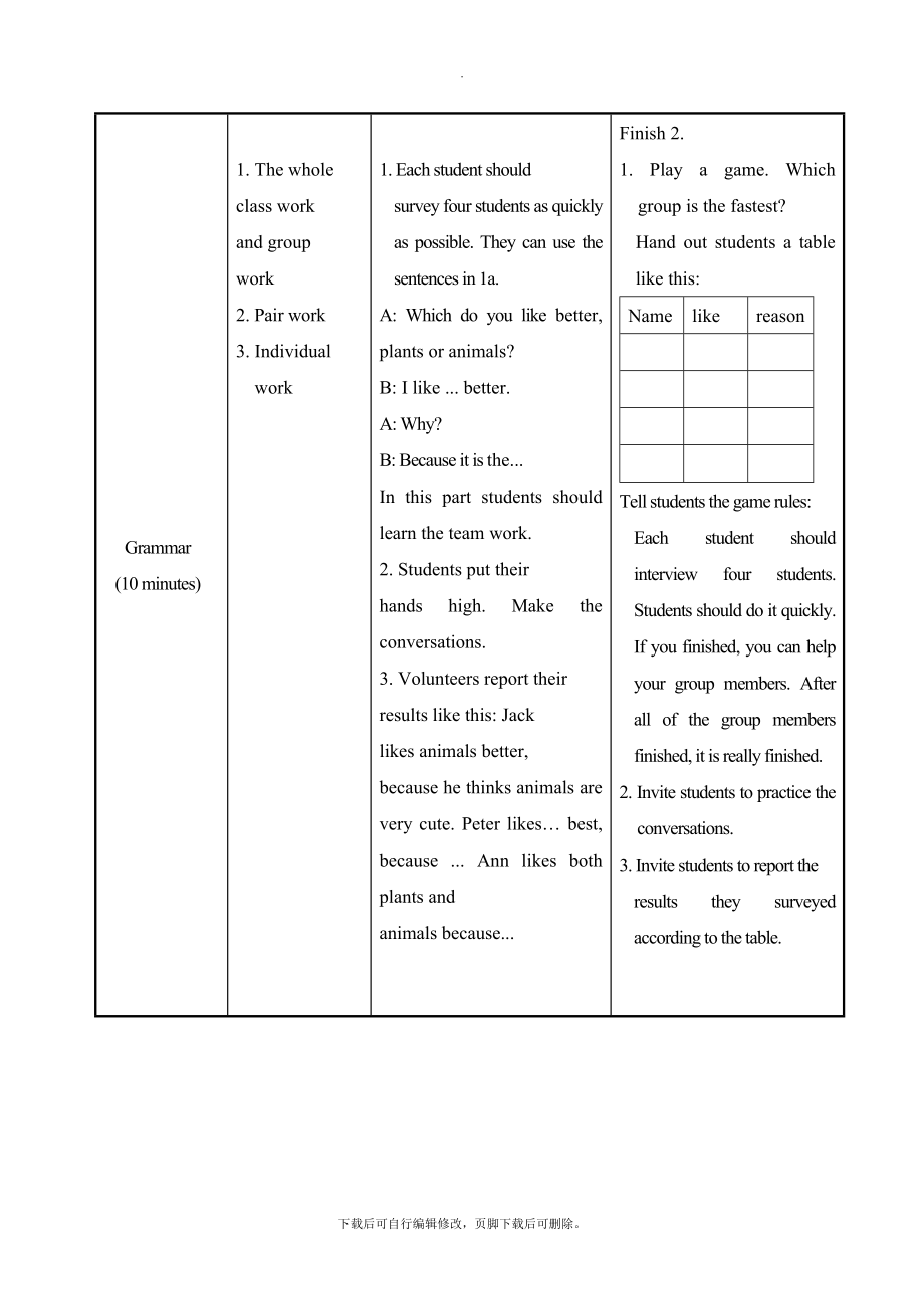 仁爱版英语八年级上册Unit4Topic1SectionB教学设计.doc