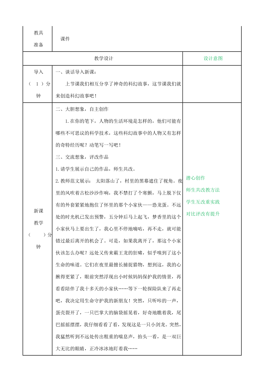 六年级语文下册第五单元习作插上科学的翅膀飞配套教案新人教版新人教版小学六年级下册语文教案.doc