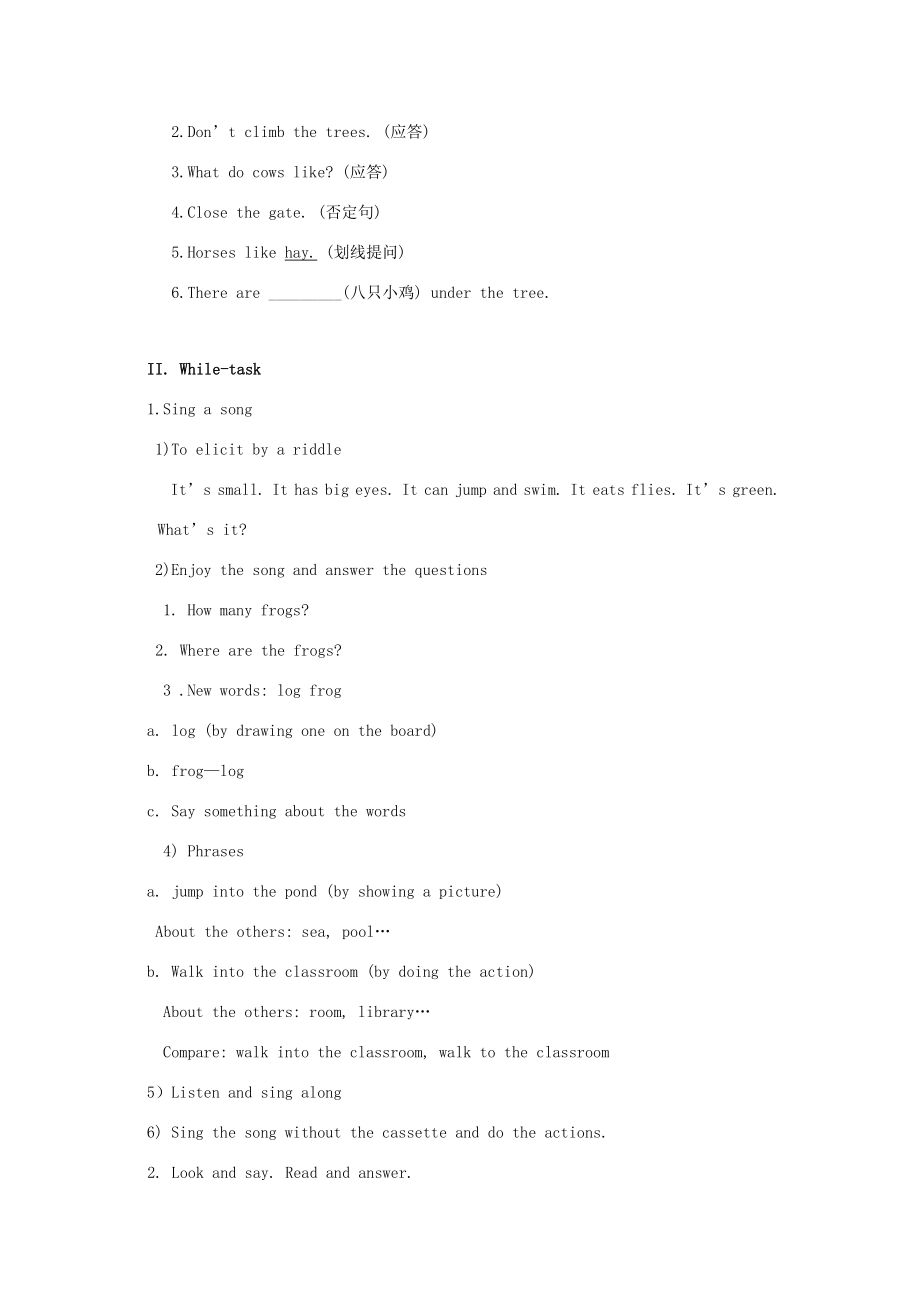 四年级英语上册Module4Unit2Moreinsectsandplants（Period1）教案沪教牛津版沪教牛津版小学四年级上册英语教案.doc