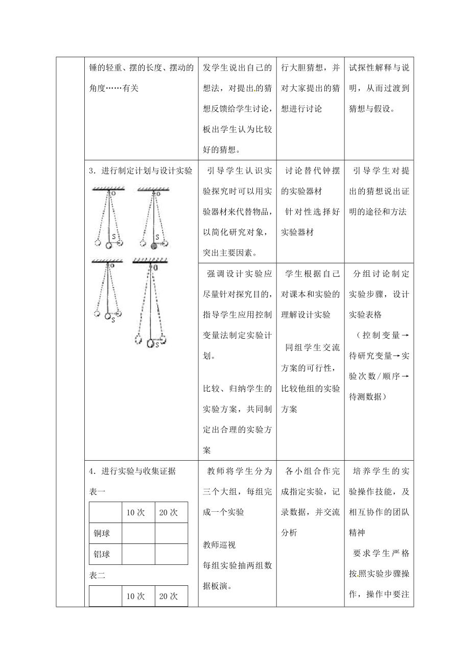 山东省惠东县白花镇第一中学八年级物理上册《1.4尝试科学探究》教学设计粤教沪版.doc