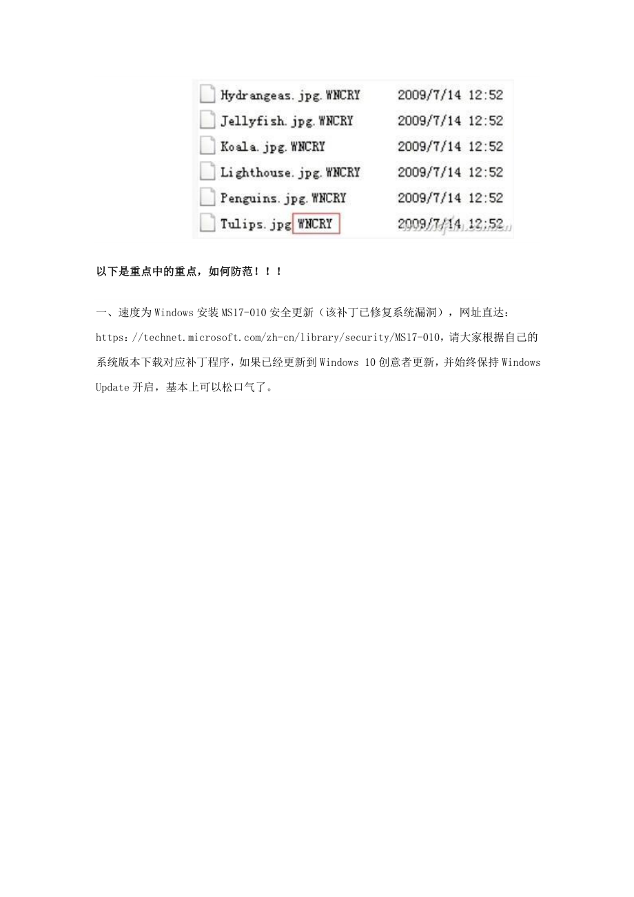 陕西省宝鸡中学高中信息技术勒索病毒卷土重来应如何防范教学素材.doc