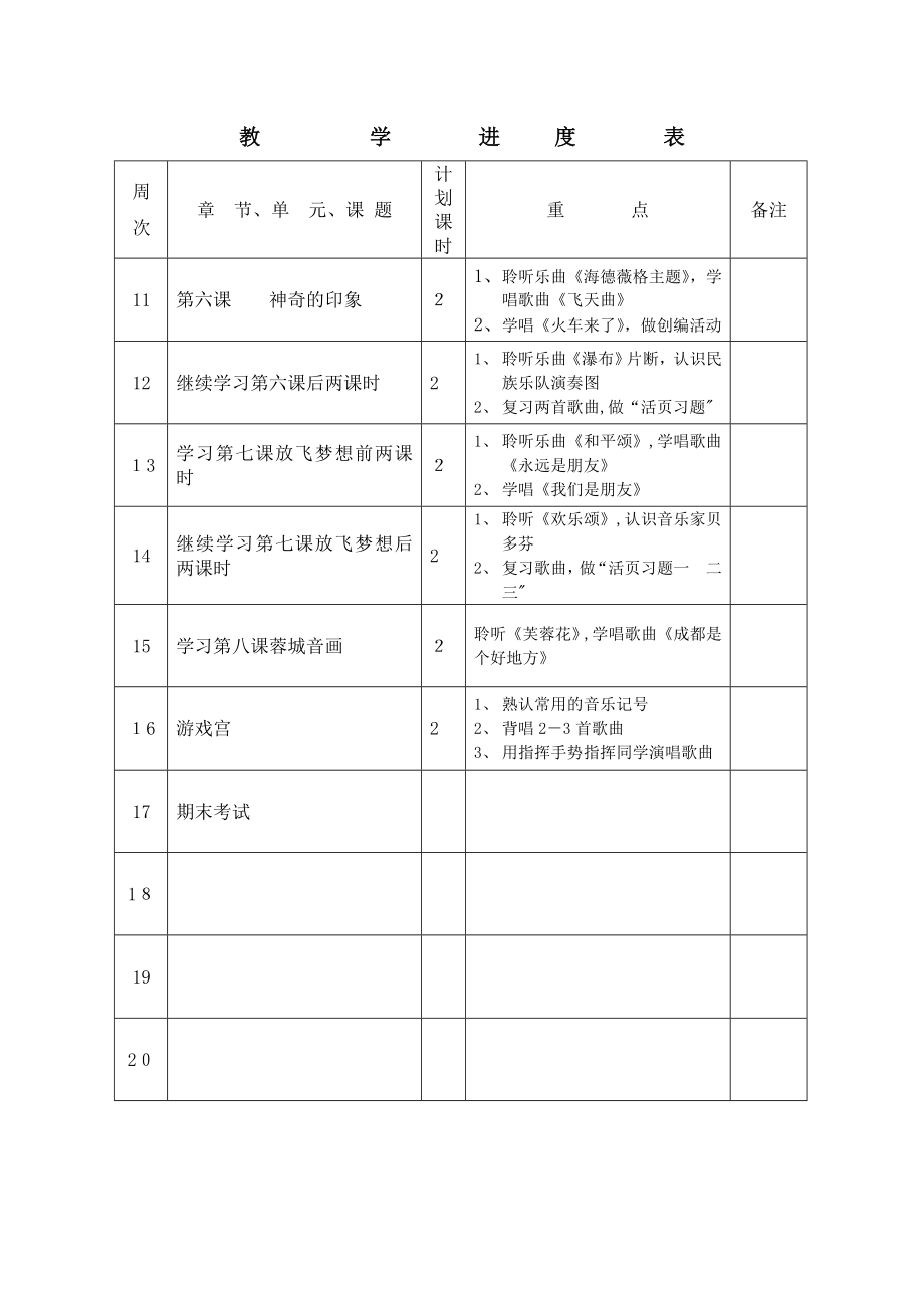 小学音乐教学工作手册.doc