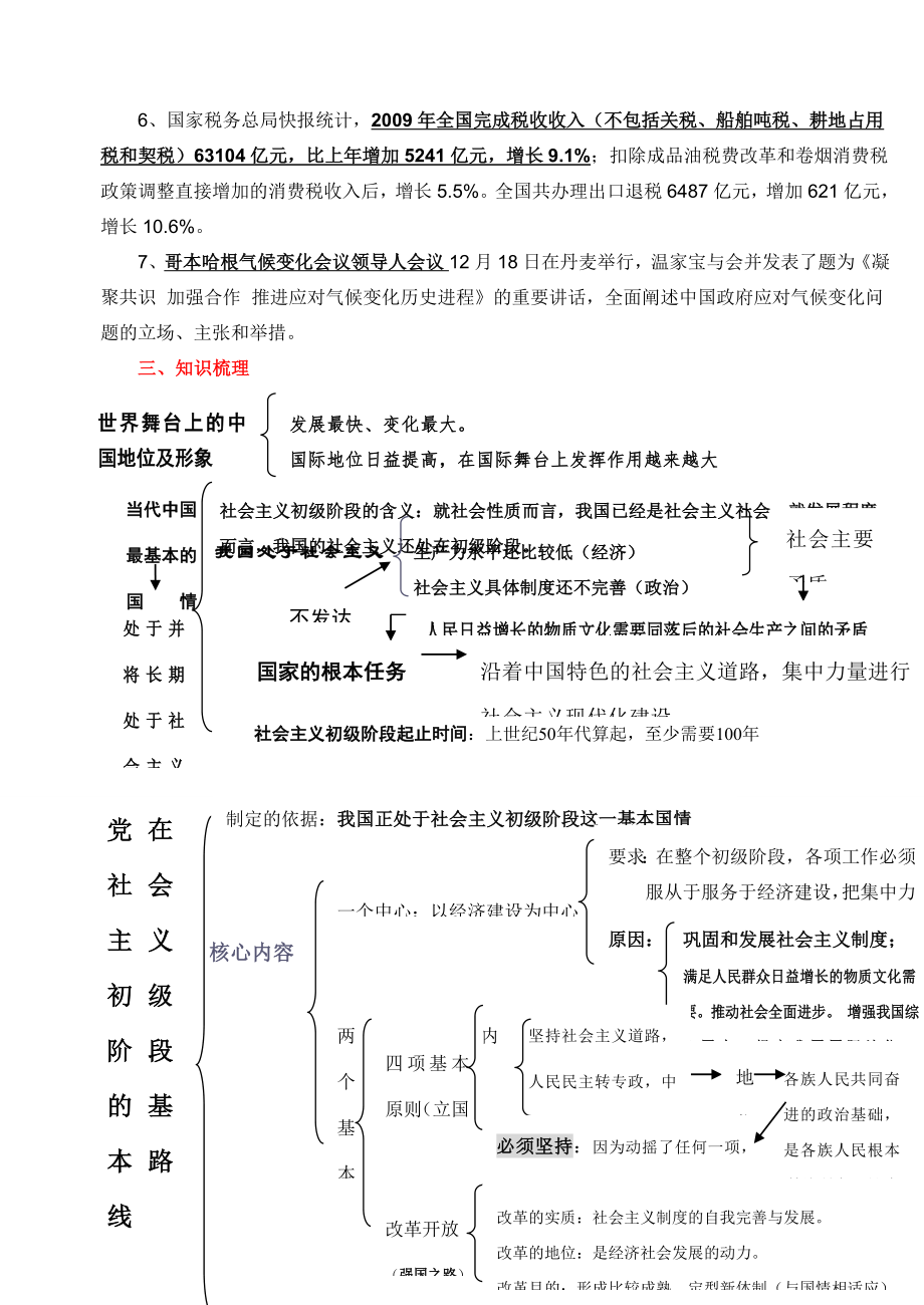 年九年级政治第一轮复习教学案—了解祖国爱我中华人教版.doc