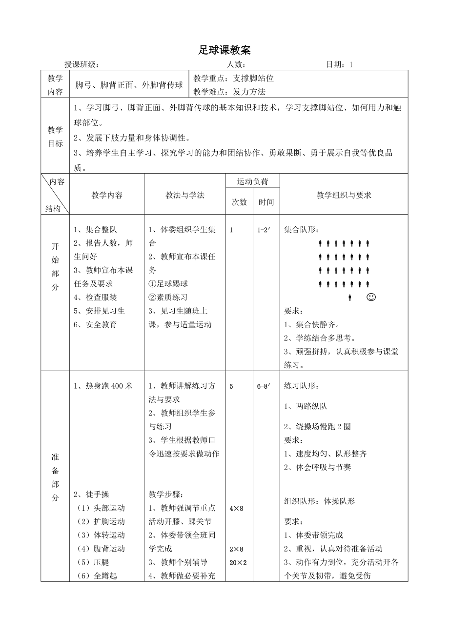 初中足球课优秀教案全集.doc