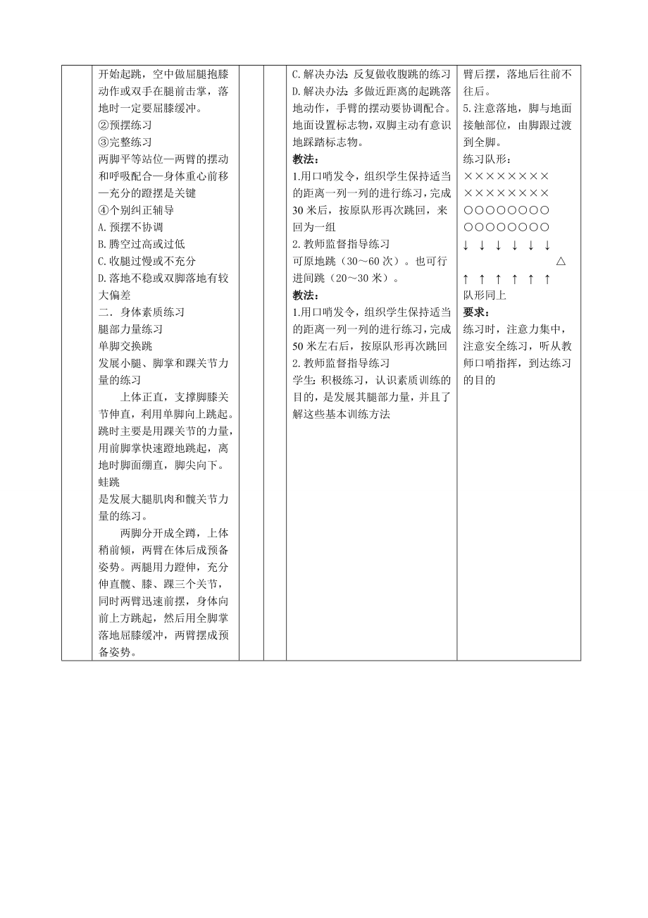 初中体育课立定跳远教案(3).doc