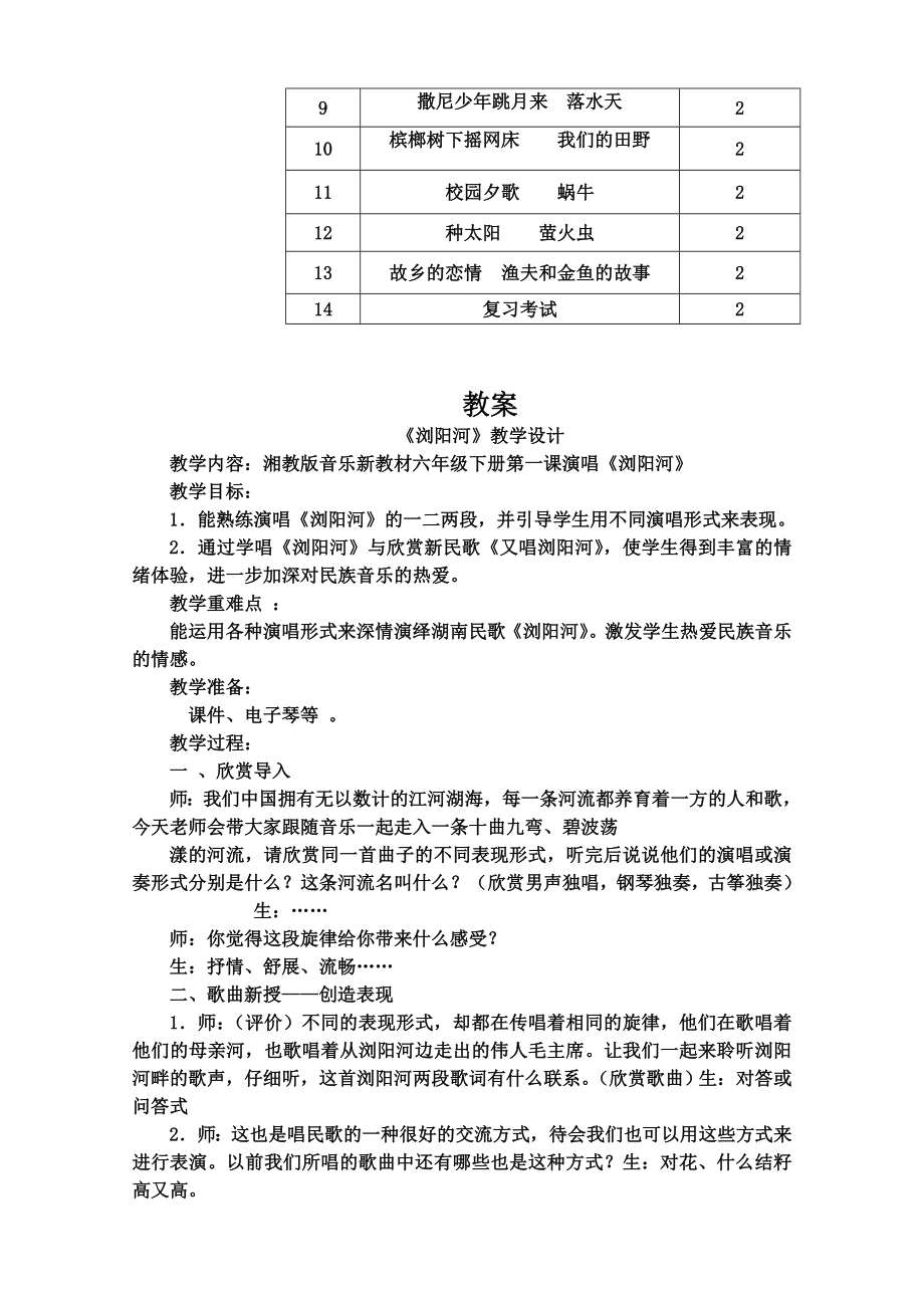 六年级下册音乐全册教案(2).doc