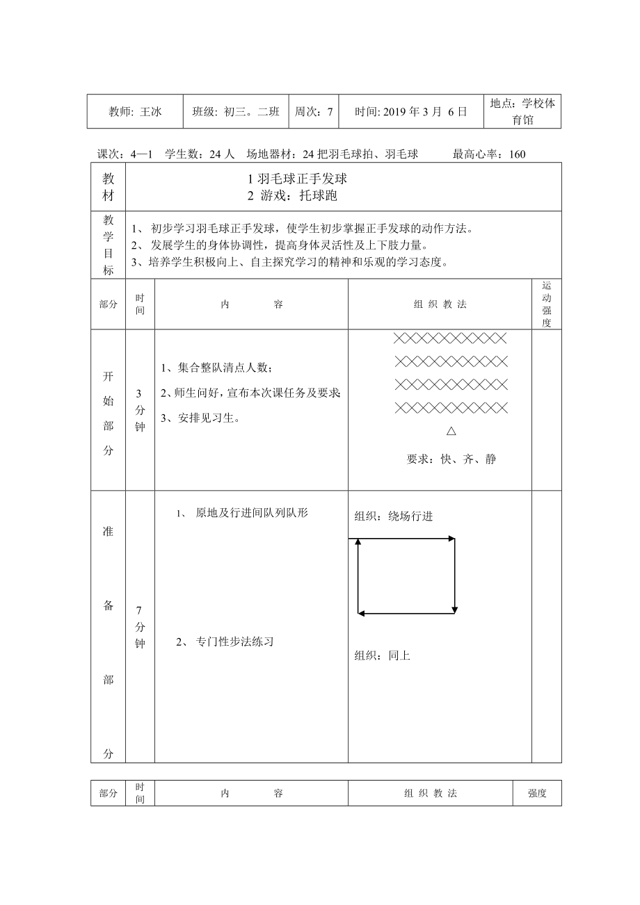 羽毛球课教学设计.doc