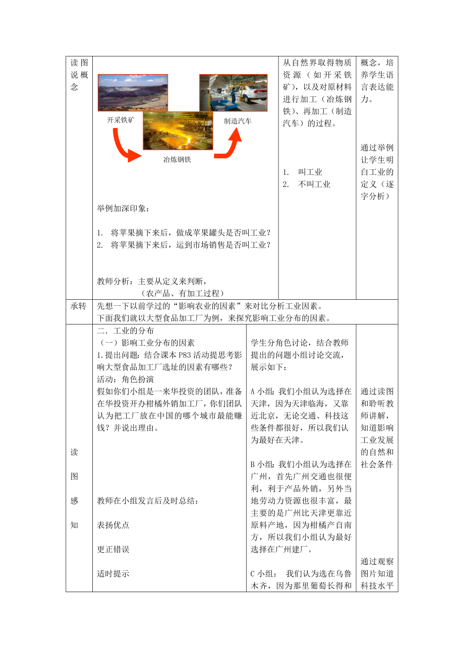 八年级地理上册第4章第2节持续协调发展工业（第1课时）教案（新版）商务星球版3.doc