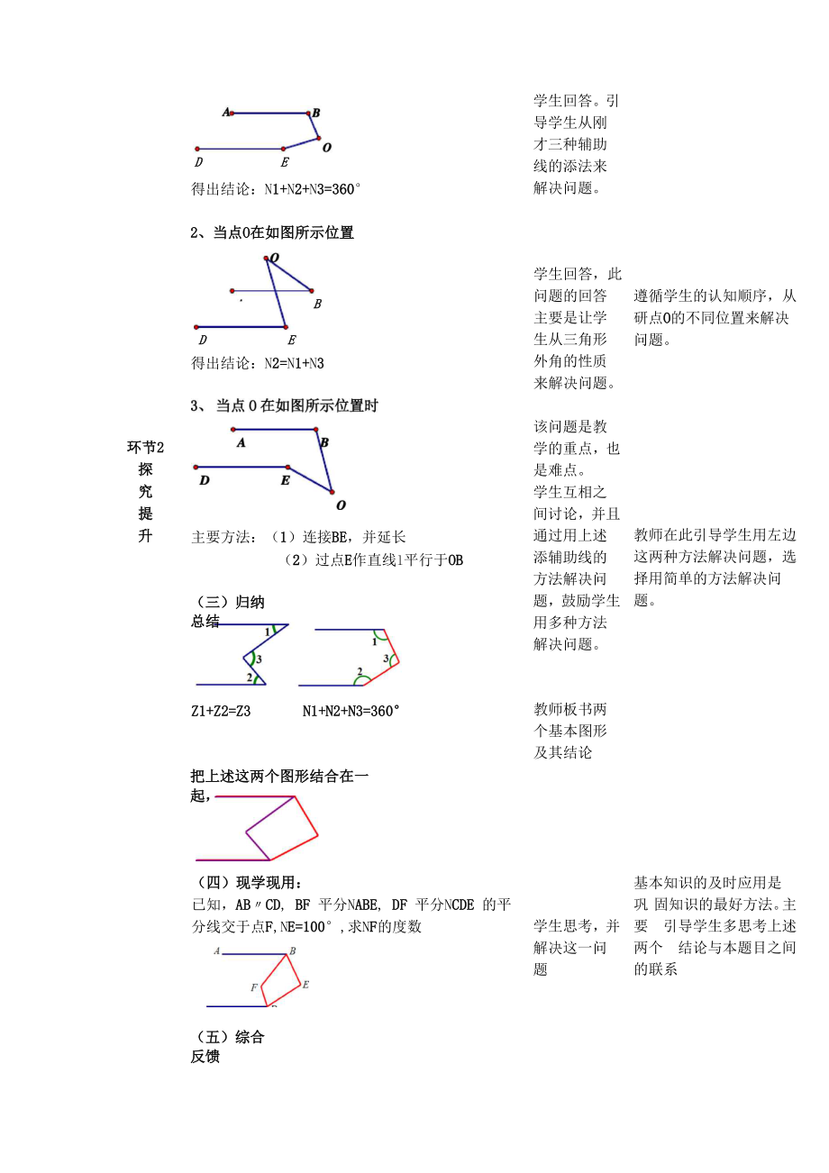 初中数学教案平行线复习课教案.doc