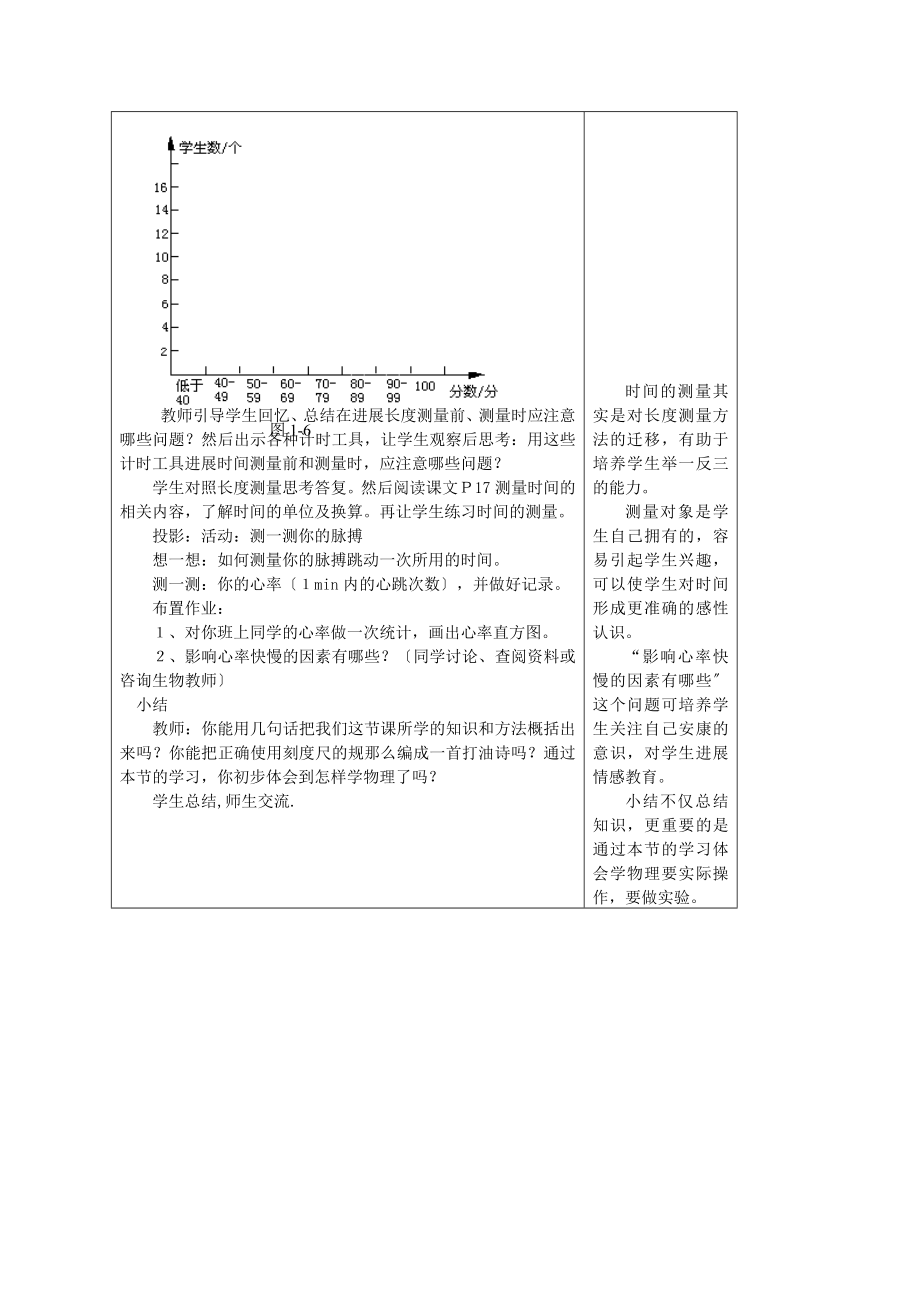 八年级物理上册1.2测量长度和时间教案2（新版）粤教沪版.doc