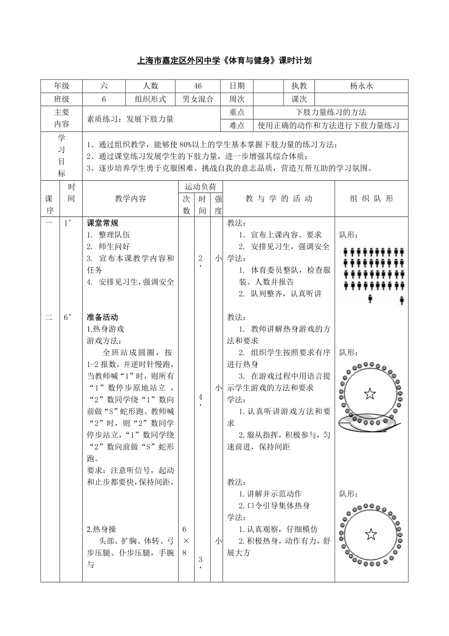 力量素质练习教案(3).doc