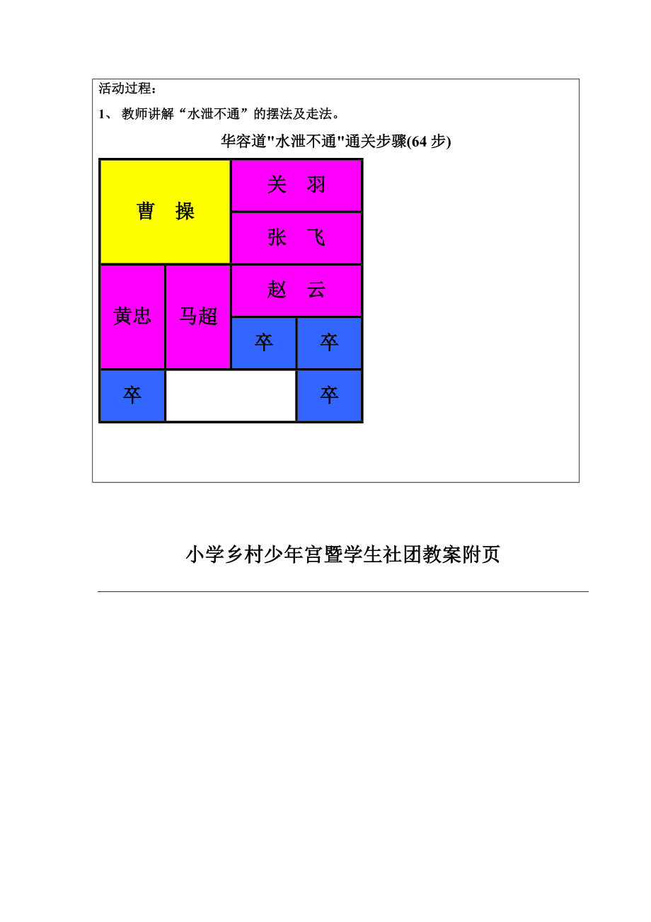 华容道活动教案.doc