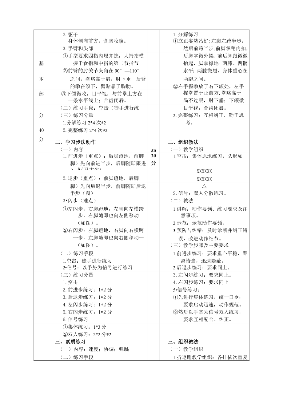 大学散打课教案(2).doc