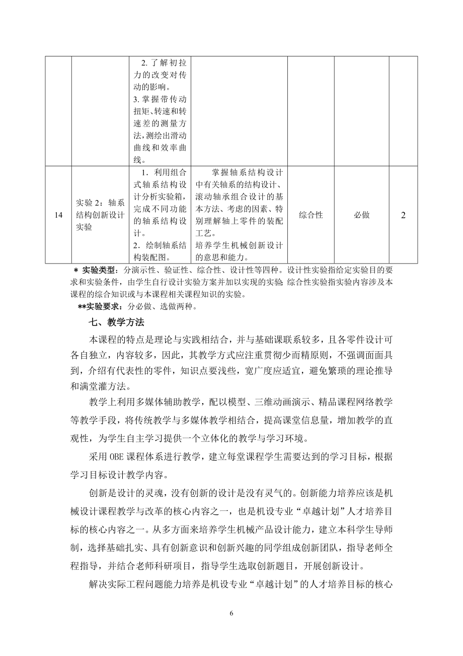 机械设计课程教学大纲.doc