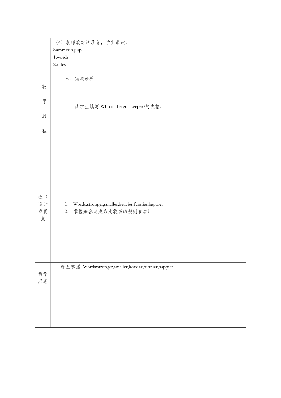 六年级英语下册Unit1partBLet’scheckpartCStory_time教案人教PEP版.doc