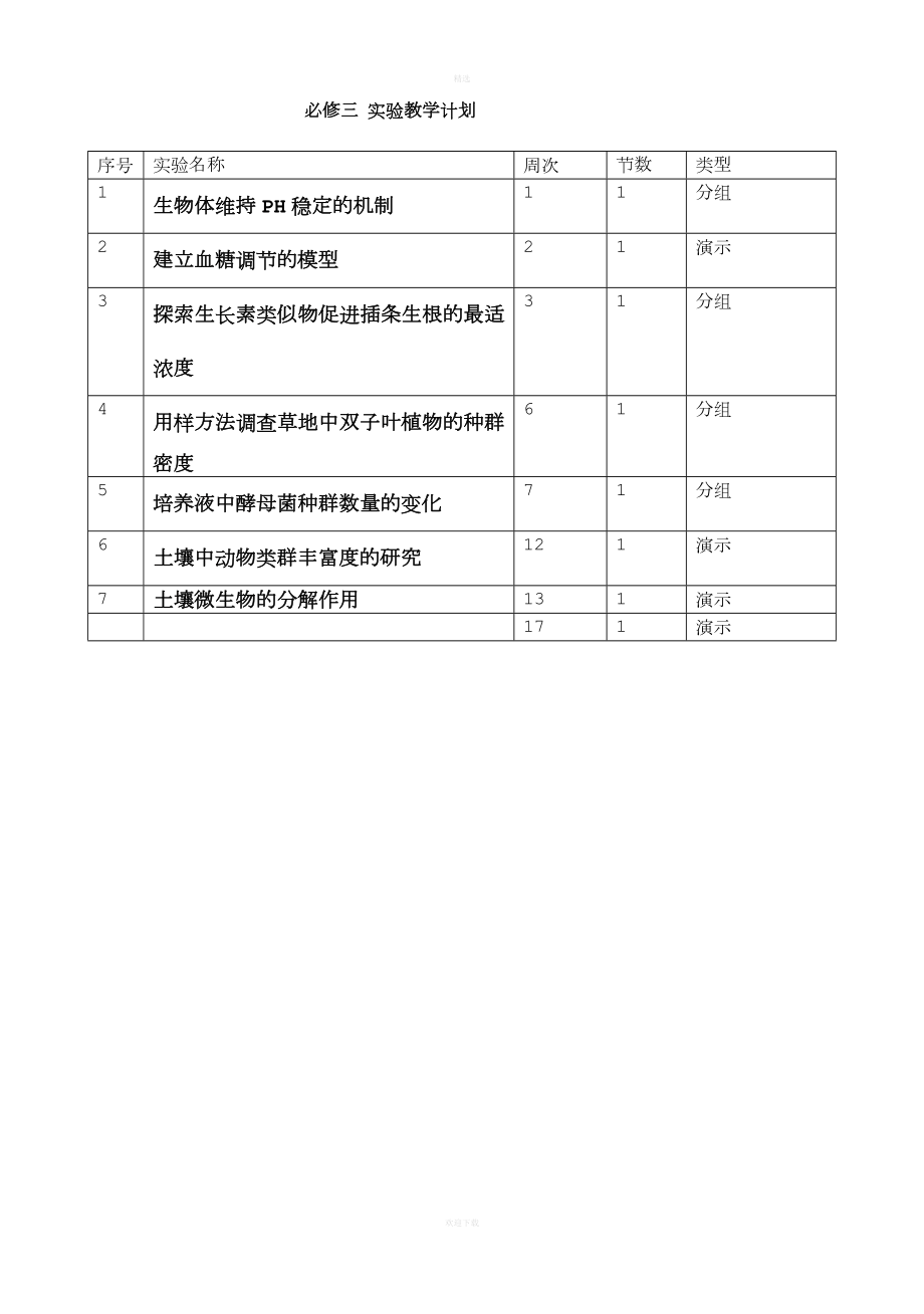 高一生物实验教学计划(3).doc