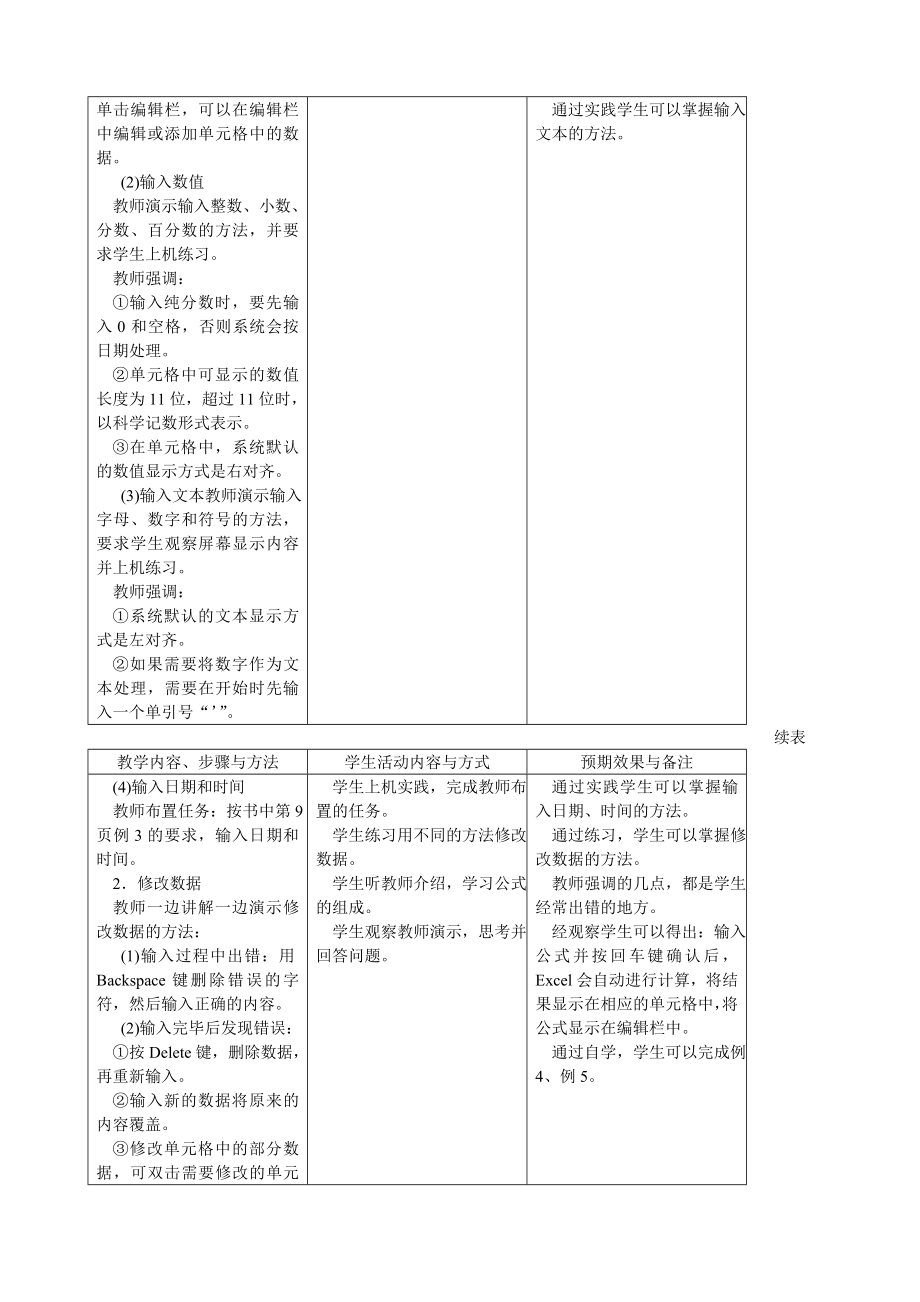 初中信息技术excel教案(4).doc