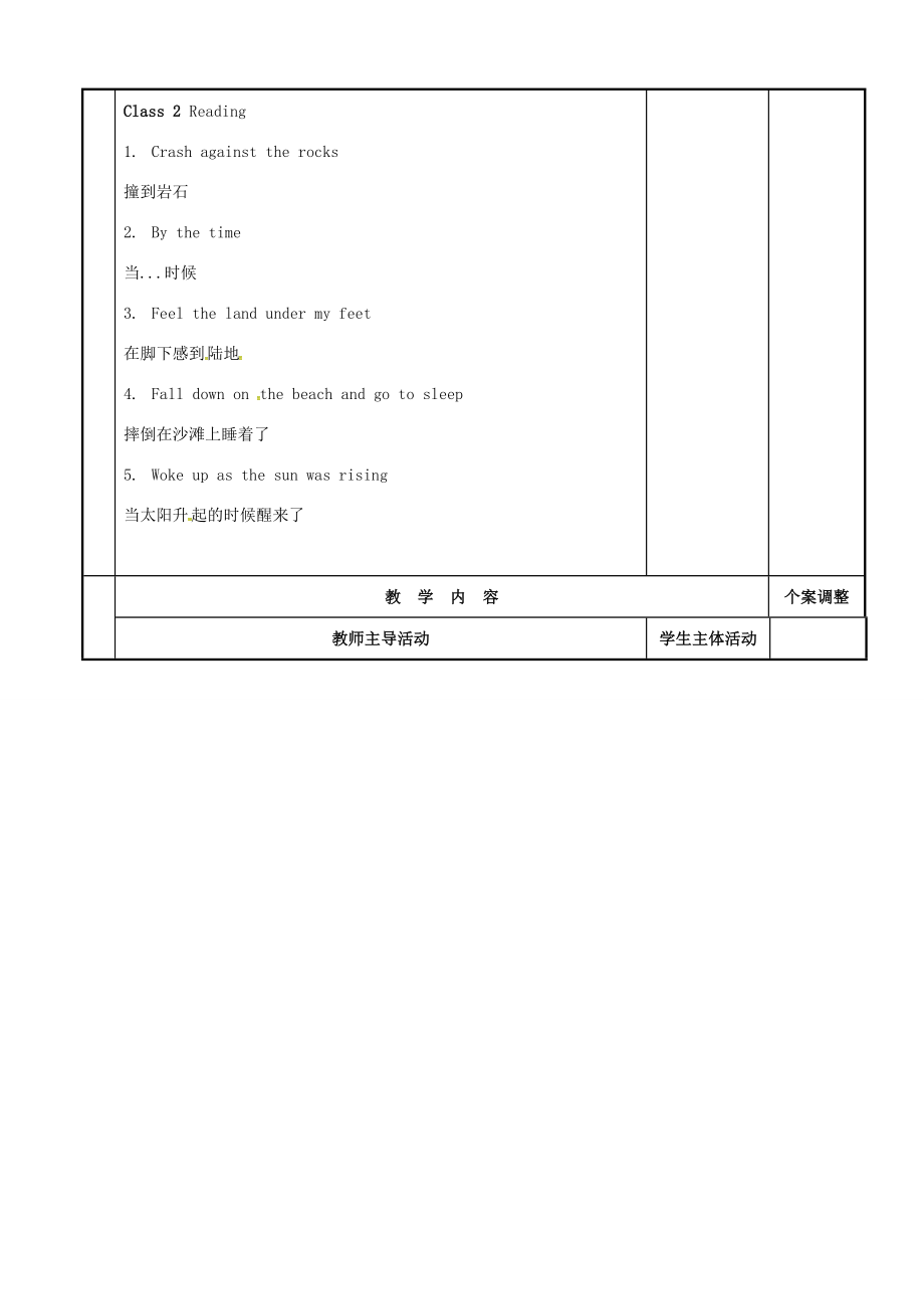 八年级英语下册Unit4Agoodread复习教案1（新版）牛津版（新版）牛津版初中八年级下册英语教案.doc