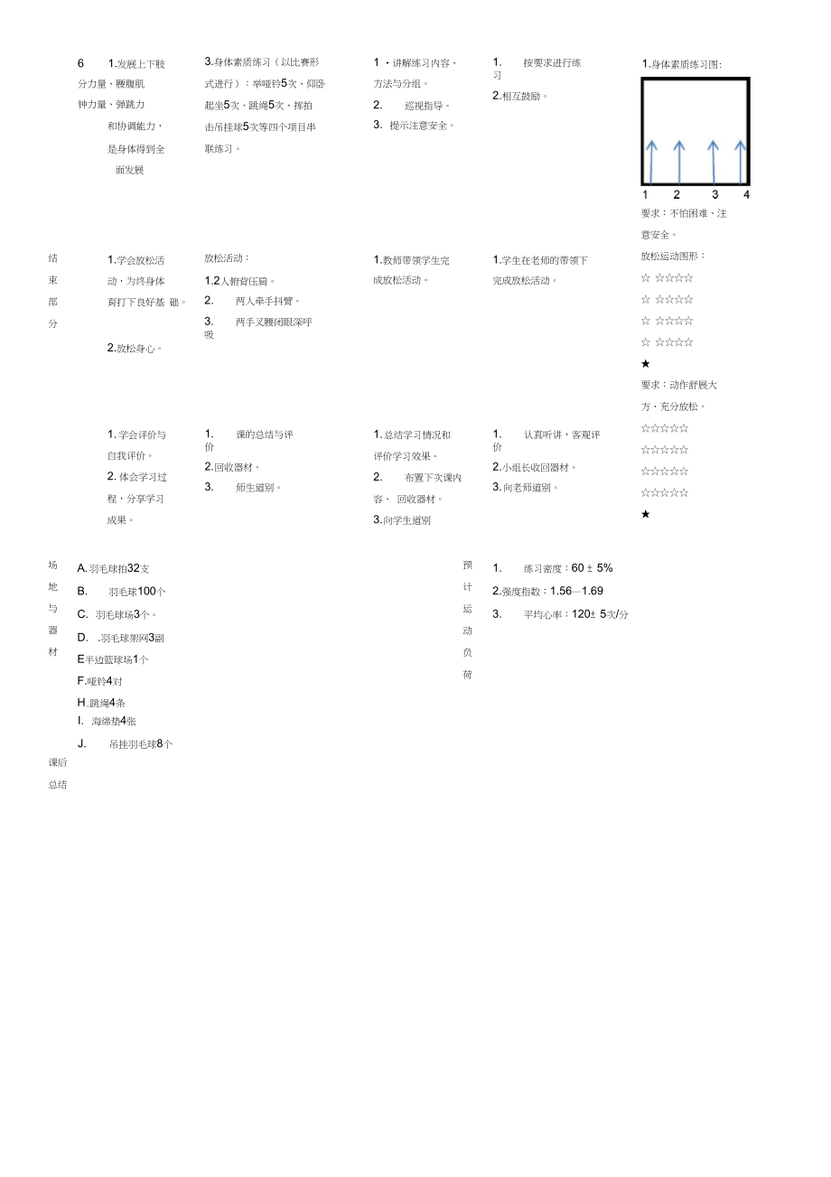 羽毛球课教学.doc