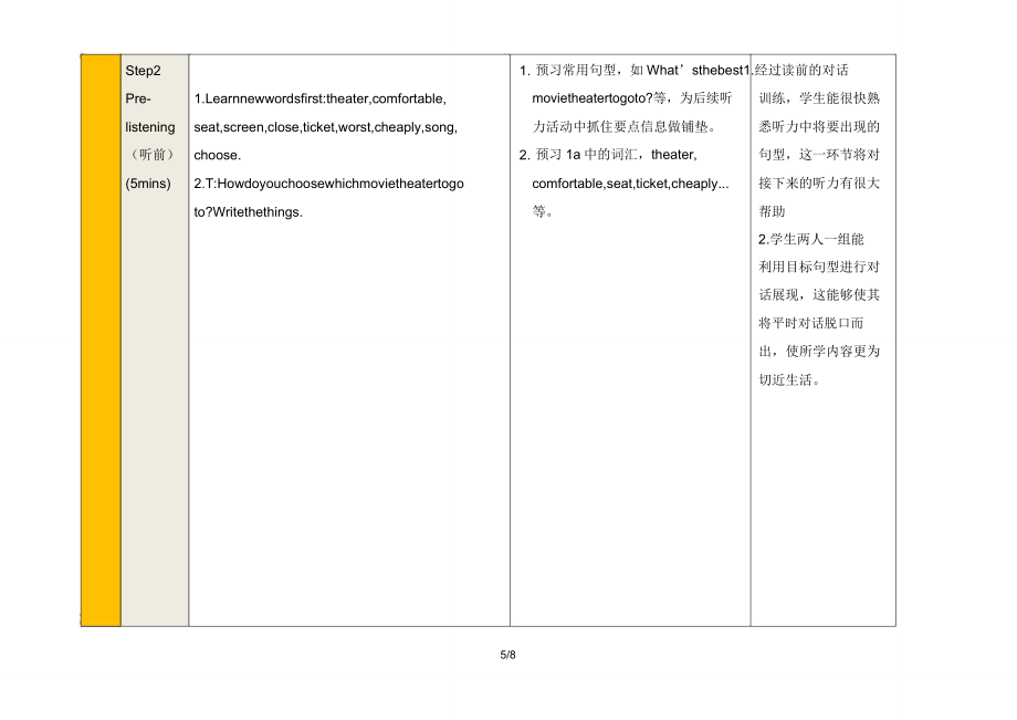 人教版英语八年级上册教案Unit4SectionA.doc