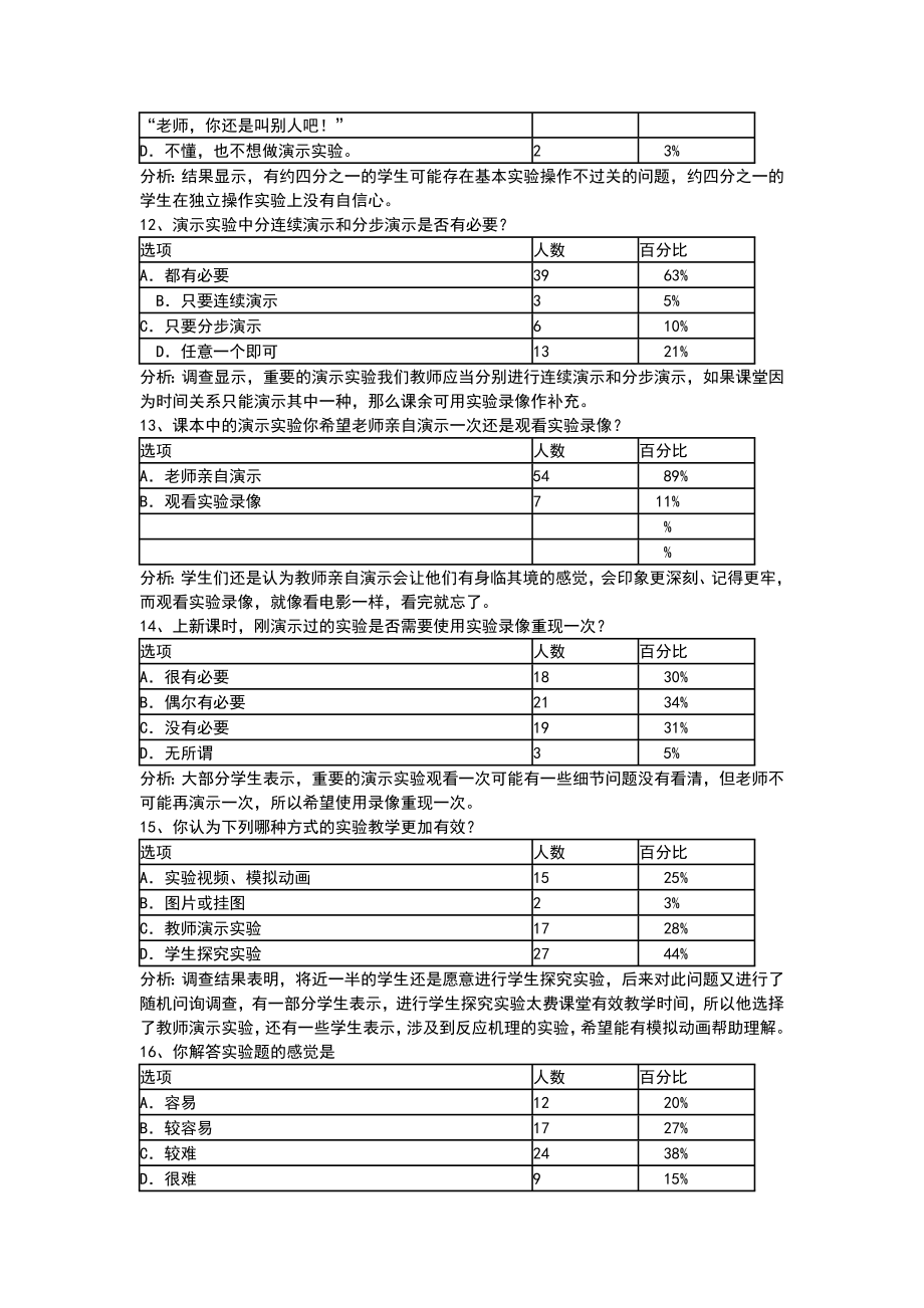 高中化学实验教学问卷调查表(2).doc