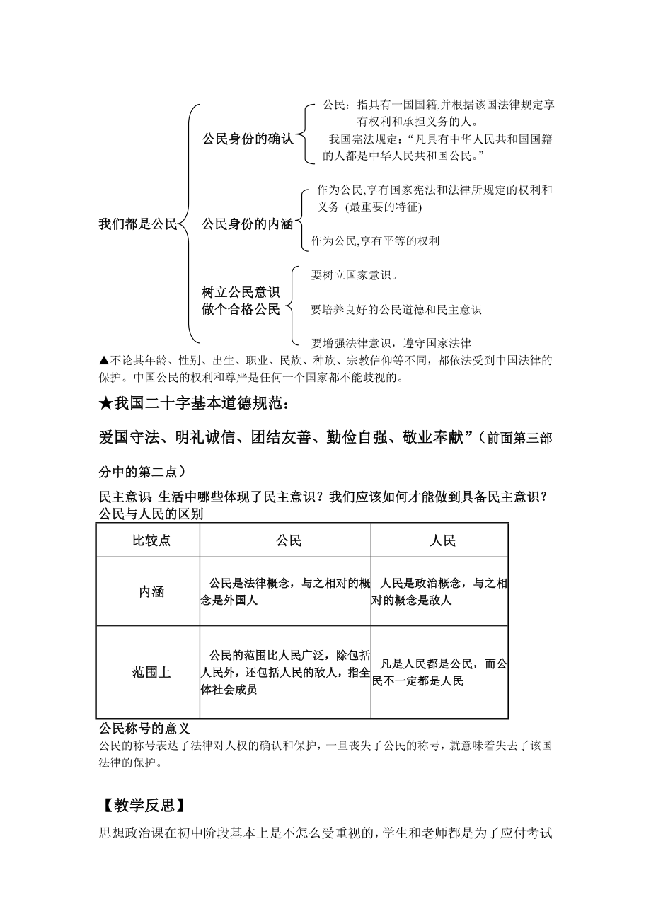 八年级思想政治课教案.doc